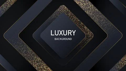 Dark abstract background with black overlap layers. Realistic texture with light Stock Illustration