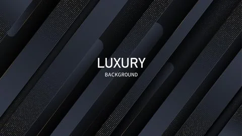 Dark abstract background with black overlap layers. Realistic texture with light Stock Illustration