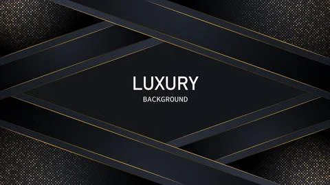 Dark abstract background with black overlap layers. Realistic texture with light Stock Illustration