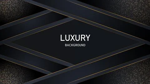 Dark abstract background with black overlap layers. Realistic texture with light Stock Illustration