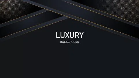 Dark abstract background with black overlap layers. Realistic texture with light Stock Illustration