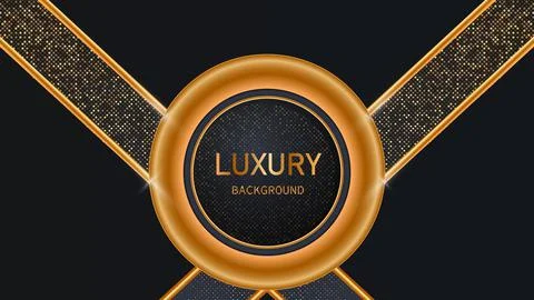 Dark abstract background with black overlap layers. Realistic texture with light Stock Illustration