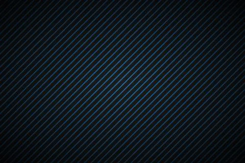 Dark abstract background with blue and black slanting lines, striped pattern Stock Illustration