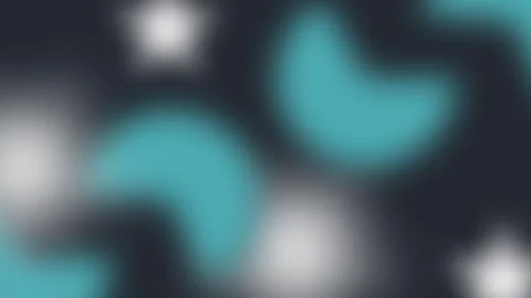 Dark abstract background with blurred teal and white shapes Stock Illustration