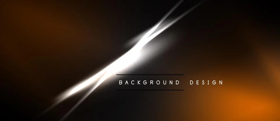 Dark abstract background. Bright white lines create dynamic diagonal shape. Illustrazione stock