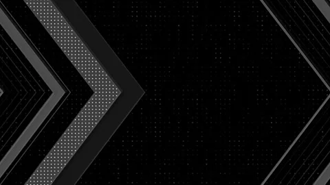 Dark abstract background with chevron arrows and dotted patterns animation Stock Footage 333922027