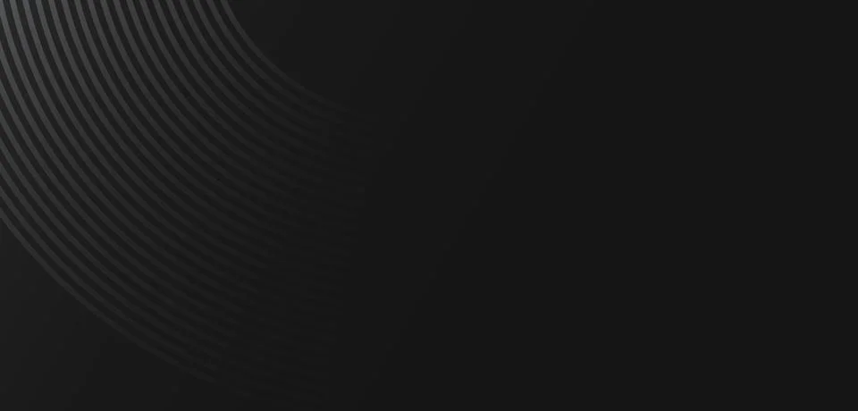 Dark abstract background with curved lines in sleek black and subtle grey tones Stock Illustration