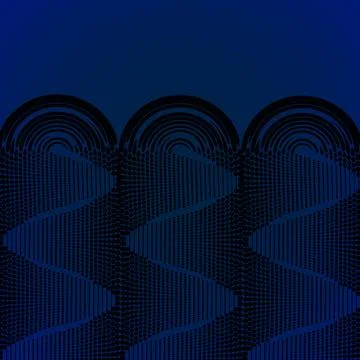 Dark abstract background with different sized elements. Stock Illustration