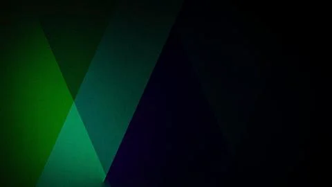 A dark abstract background featuring geometric shapes in deep shades of gre.. Stock-Illustration