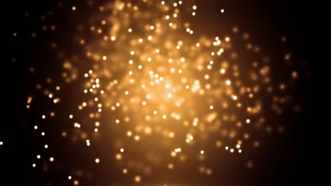 Dark abstract background with fiery floating dots for presentation, logo Video stock 169171078