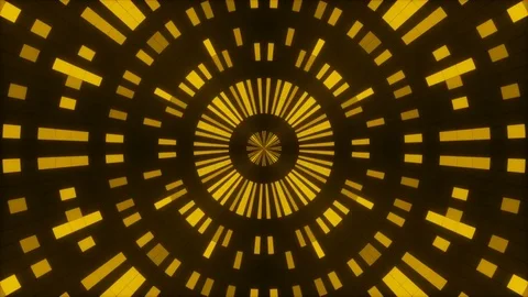 Dark abstract background, flashing gold squares, loop Stock Footage 83198745