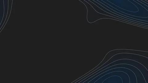 Dark abstract background with flowing contour lines and deep blue gradients.. Stock-Illustration
