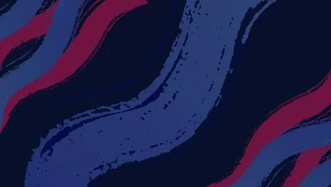 Dark Abstract Background with Flowing Red Blue Wave Shapes Stock Illustration