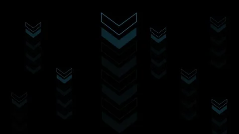 Dark abstract background with glowing chevron shapes and vertical light pat.. Stock Footage 337085015