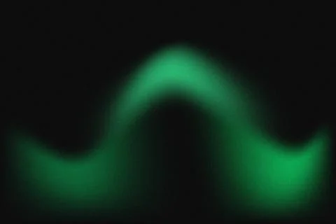 Dark Abstract Background with Glowing Green Undulating Line, Heavy Film Gra.. 스톡 일러스트