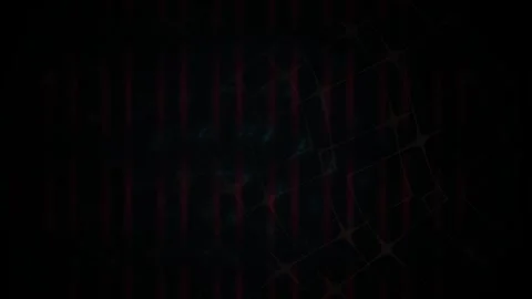 Dark Abstract Background with Glowing Grid Lines and Vertical Red Stripes Stock Footage 343693610