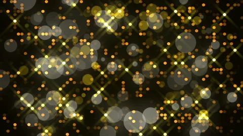 Dark abstract background, gold particles, loop Stock Footage 55492130