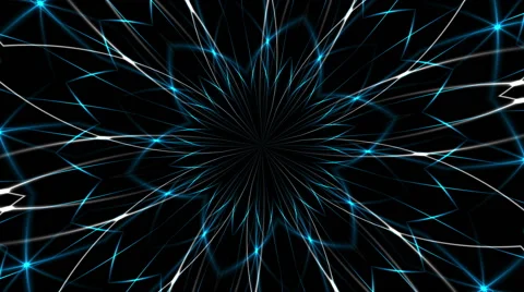 Dark abstract background, kaleidoscope light, loop Stock Footage 59087854