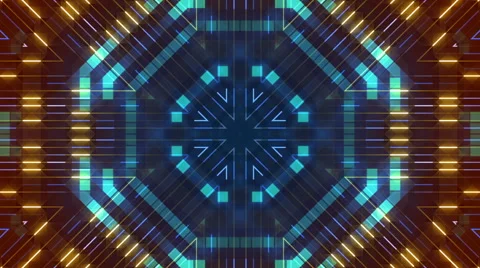 Dark abstract background, kaleidoscope, loop Vidéo 55516242