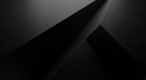 Dark abstract background with modern geometric shapes and smooth gradients .. Stock Illustration