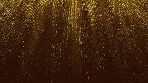 Dark abstract background with moving shiny golden particles , moving up and down Stock Footage 258012570