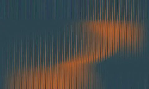 Dark abstract background with orange glowing motion blur and vertical glitc.. Stock-Illustration