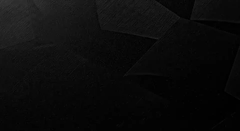 Dark abstract background with overlapping black geometric shapes and subtle.. Stock Illustration