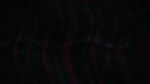 Dark Abstract Background with Rippling Purple Grid Mesh and Subtle Green Pa.. Stock Footage 344719567
