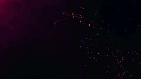 Dark abstract background with rising glowing red embers and smoke Stock Footage 327511325