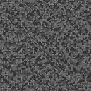 Dark abstract background with seamless random gray circles, dots as noise Stock Illustration