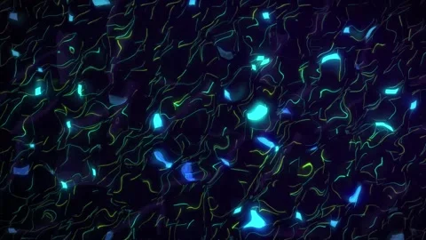 Dark abstract background with shimmering details and streamlined shapes, ge.. Stock Footage 313219152