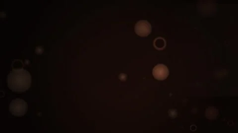 Dark abstract background with shimmering particles and bokeh circles in motio Stock-Footage 348169721