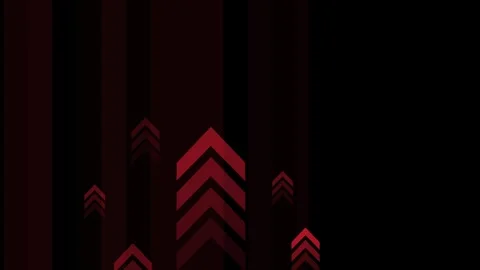 Dark abstract background with vertical bars and upward chevron arrows in di.. Stock Footage 336755873