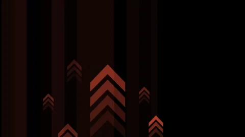 Dark abstract background with vertical bars and upward chevron arrows in di.. Stock Footage 336755939