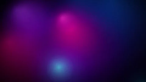 Dark abstract background with vibrant magenta and cyan light flares and bokeh 動画素材 336364987