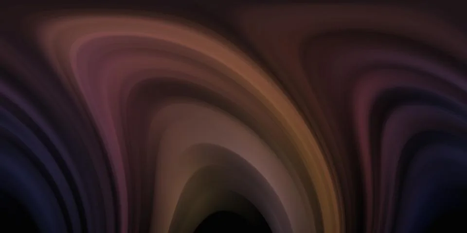 Dark abstract background with wavy brown and purple distorted gradients Stockillustratie