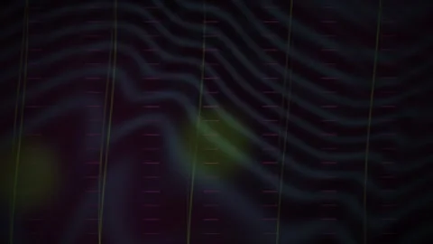 Dark abstract background with wavy lines and grid pattern. Stock Footage 337456971