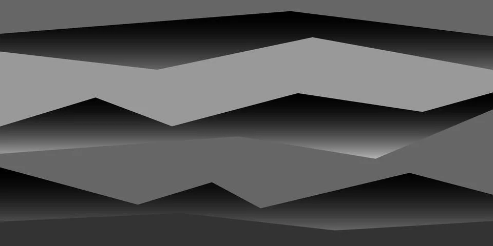 Dark abstract background with zigzag lines vector illustration Stockillustratie