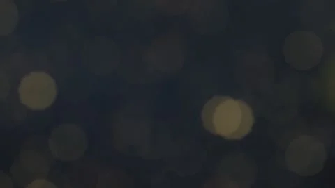 Dark Abstract Bokeh Background with Soft Golden Light Circles 库存影片 341840485