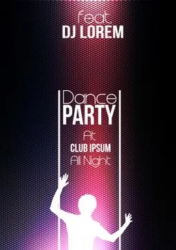 Dark Abstract Carbon Poster  - Vector Illustration Stock Illustration