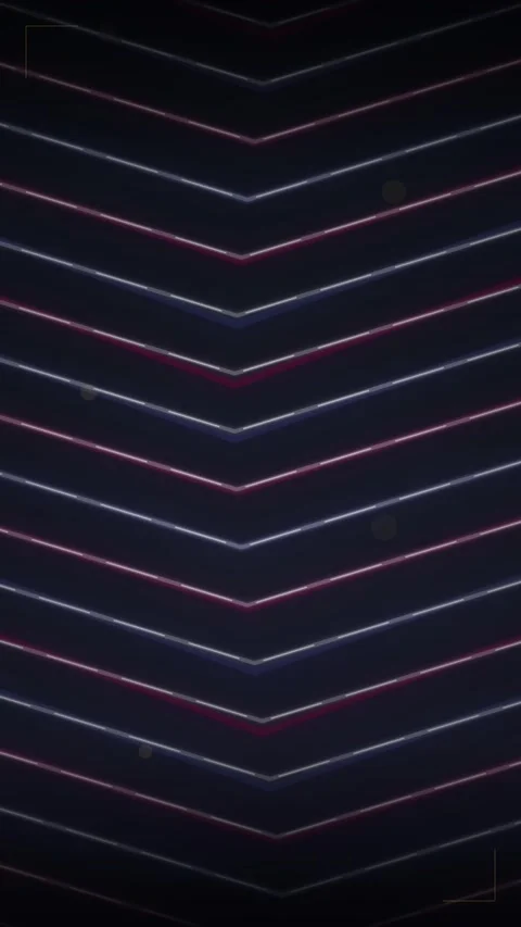 Dark Abstract Chevron Pattern with Red and Blue Neon Lines - Geometric Back.. Stock Footage 347697466