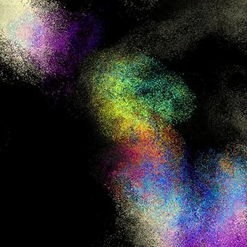 Dark abstract colorful gradient noise pattern background grain creative desig イラスト素材