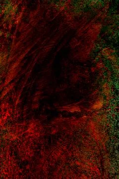 Dark abstract composition with vivid red and green contrast Stock Photos