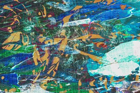Dark abstract composition with vivid red and green contrast Stock Photos