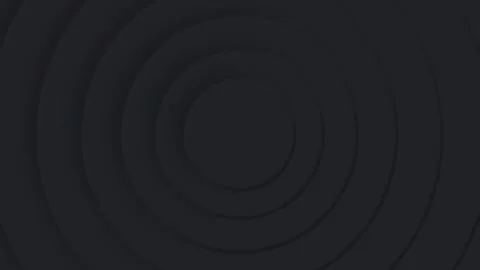 Dark abstract concentric circles forming a smooth minimal background with sub Stock Footage 331513518