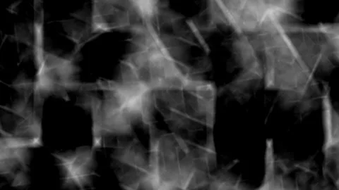 Dark Abstract Cracked Glass Texture in Black and White Vídeo Stock 308140165