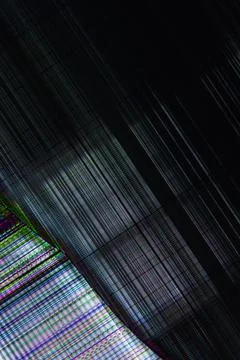 Dark abstract digital background: damaged screen matrix with interference of  Stock Photos