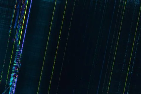 Dark abstract digital background: damaged screen matrix with interference of  Foto stock