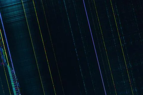 Dark abstract digital background: damaged screen matrix with interference of  Foto stock