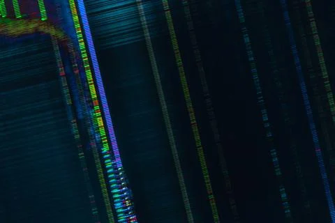 Dark abstract digital background: damaged screen matrix with interference of  Foto stock